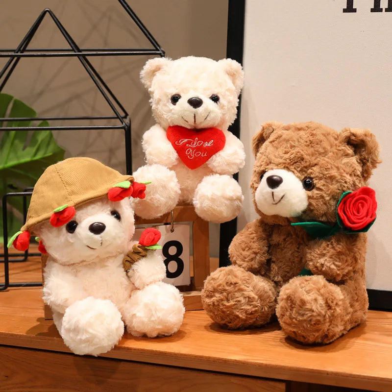 Love Rose Bear Plush